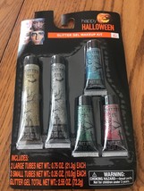 Halloween Glitter Gel Makeup Kit With 5 Colors #781124 Ships N 24h - $7.91