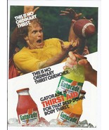 1984 Gatorade Sports Drink Print Ad Vintage Football NFL 8.5&quot; x 11&quot; - $27.20 CAD
