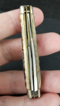Vintage SABRE pocket knife GENUINE BONE SCALES double blade NICE! - $19.99