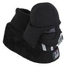 Boys Slippers Star Wars Darth Vader Black Sock Slip On Non Slip Plush-si... - £5.11 GBP