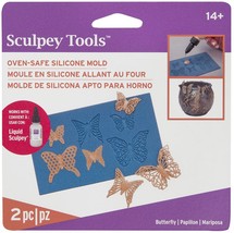 Liquid Sculpey Silicone Bakeable Mold W/Squeegee-Geo Butterfly - £13.33 GBP