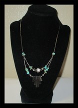 Vintage Hand Crafted Double Strand Necklace Beaded 18&quot; - $13.54 CAD