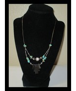 Vintage Hand Crafted Double Strand Necklace Beaded 18&quot; - $187.97 MXN