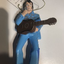 Kurt S Adler Elvis® In Blue Suit Playing Guitar Elvis Presley Christmas Ornament - £9.69 GBP
