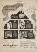 1947 Print Ad Westinghouse Home Radios 5 Models Shown Phonographs,Consoles - $16.35