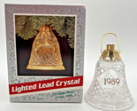 1989 Hallmark Lighted Loead Crystal Holiday Bell Dated 1989 U134 - $19.99