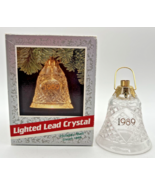 1989 Hallmark Lighted Loead Crystal Holiday Bell Dated 1989 U134 - £16.01 GBP
