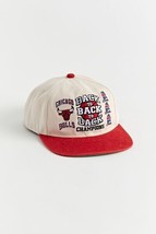 Mitchell &amp; Ness Chicago Bulls Deadstock Back To Back 3 Peat Champs Snapb... - £26.93 GBP