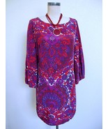 NWOT Trina Turk Kerry Shift Dress 10 Wineberry Signed Floral Print Purpl... - £53.28 GBP