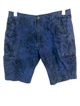 Men&#39;s Blue Unbranded Flatfront Casual Short. Size 38. 100% Cotton. Belt ... - £13.74 GBP