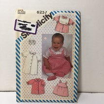 Simplicity 6257 Size NB-18 Months Babies&#39; Layette Gown - $12.86