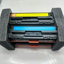 INK E-SALE 4 Reman Toner Cartridges fits 128A CE320A CE321A CE322A CE323A NOS - £28.25 GBP