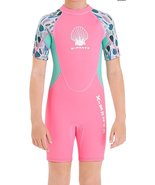 Girl&#39;s Size S Shorty Wetsuit Short Sleeve 2.5mm Neoprene Thermal One Piece  - £33.93 GBP