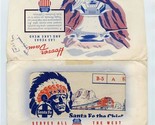 Union Pacific Railroad Ticket Jacket &amp; Santa Fe Railroad 1958 Ticket &amp; C... - $17.82