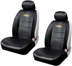 BRAND New 2PCS Universal Chevrolet Elite Synthetic Leather Car Truck Suv 2 Front - £43.96 GBP