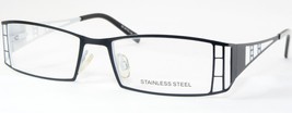 Vintage Bi 8773-16 Negro / Blanco Único Raro Gafas Marco 50-17-135 - £58.05 GBP