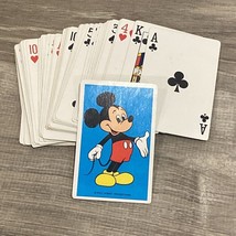 Mickey Mouse Walt Disney World Playing Cards Vintage 1986 COMPLETE 52 CARDS - £9.12 GBP