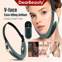Microcurrent V-face Face Lift Device Heated Vibration Face Massager Skin... - £33.12 GBP