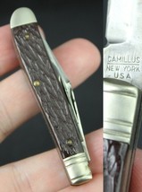 vintage pocket knife 1970s-80s CAMILLUS NY USA two blade 21 - $32.99