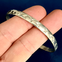 AZF Mexico”  Sterling 925 Silver Vintage Bangle Bracelet - £50.26 GBP