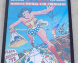 Rare 1972 Ms. Magazine No 1 Issue Wonder Woman For President Framed Art ... - $148.45