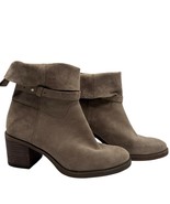Lucky Brand Boots Womens Size 8 38 Tan Suede Ankle Slouch Block Heel Boo... - €23,26 EUR