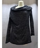 Estelle Womens Black Cowl Neck Sweater Top Size L Career wear Business C... - €11,20 EUR