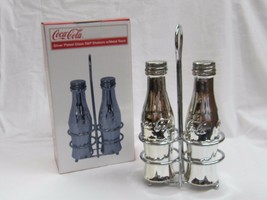 Coca-Cola Silver Salt &amp; Pepper Shakers - BRAND NEW! - £14.33 GBP