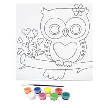 Misco Toys Owl Canvas Paint Kit 11 Piece Art Set with Pre-Drawn Outline(... - $147.44 MXN