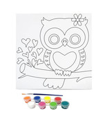 Misco Toys Owl Canvas Paint Kit 11 Piece Art Set with Pre-Drawn Outline(... - $147.44 MXN