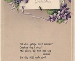 Vintage German Hjartlig Gratulation Embossed Floral Postcard 1900-1910 U... - $13.32