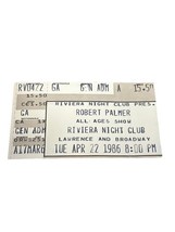 Robert Palmer Concert Ticket Stub The Riv Chicago April 22, 1986 Vintage - $10.90 CAD