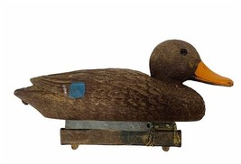 Duck Decoy vtg Mallard bird 14&quot; canvasback hunter Carry Lite Flambeau It... - $39.55