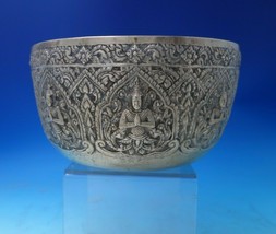 India Sterling Silver Bowl with Krishna c.1930 4 1/2&quot; Tall x 8&quot; 15.2 ozt (#5510) - £602.10 GBP
