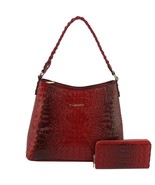 Crocodile Designer Fashion Tote Bags - Handbags - Red - £47.15 GBP