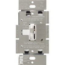 Lutron Ariadni AY-10P-WH WHITE Single Pole Preset Wall Switch slide dim toggle - £13.71 GBP