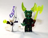 Pythor Snake and Green Oni Mask  Ninjago set of 2 Custom Minifigures - $9.00