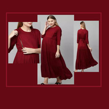 Attractive Pregnant / Maternity Women Kurti Gown Suit Easy baby Feeding ... - £27.80 GBP