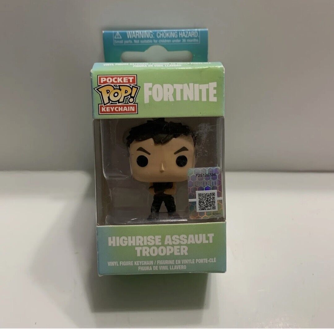 Primary image for Funko Pocket POP! Keychain - Fortnite S1 - HIGHRISE ASSAULT TROOPER - New in Box