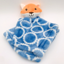 Hudson Baby Lovey Fox Security Blanket Single Layer Blankie Blue HB Soother - $14.99