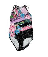 Sylvia P Maggie Floral &amp; Polka Dot Adult XS Gymnastics Leo Leotard - $708.53 MXN