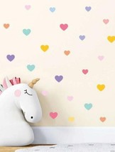 Colorful Heart Wall Sticker, Self-adhesive Stickers 30x22cm - on the wall, door - £5.72 GBP