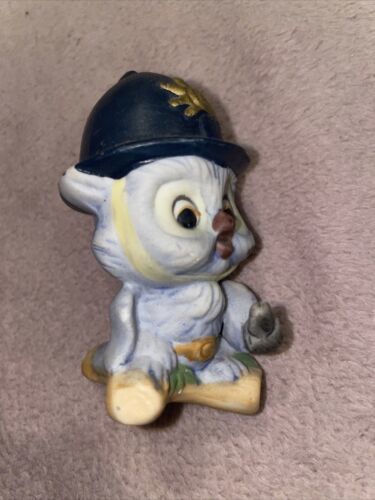 Vintage Brinn&#39;s Owl Figurine , police officer - $4.95