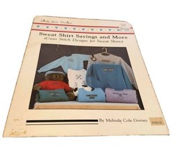 SWEATSHIRT Vintage Sayings Cross Stitch Melinda Cole Gorney Lindy Jane D... - $2.71