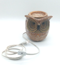 Retired Scentsationals Owl Wax Tart Warmer Burner Large Bird Ceramic Pottery - $24.74