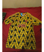 New Arsenal bruised banana retro away shirt Jersey large 1991 1992 1993 ... - $55.00