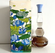 Avon 1967 Blue Lotus Bath Body Wash Nearly Full Bottle w/Box Vintage Col... - $39.99