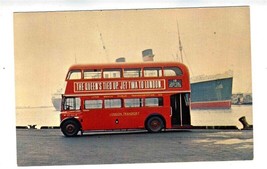 Long Beach Transportation Double Decker London Transport Red Bus Postcard - $11.88