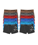 Men&#39;s Horse Print Boxer Briefs Cotton Blend Breathable Underwear Pack of 12 - $43.83 CAD