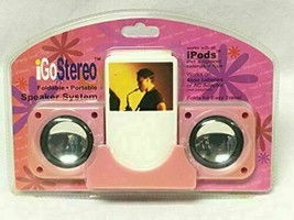 iGo Stereo Pink Portable Speaker System Works with iPods - $31.99